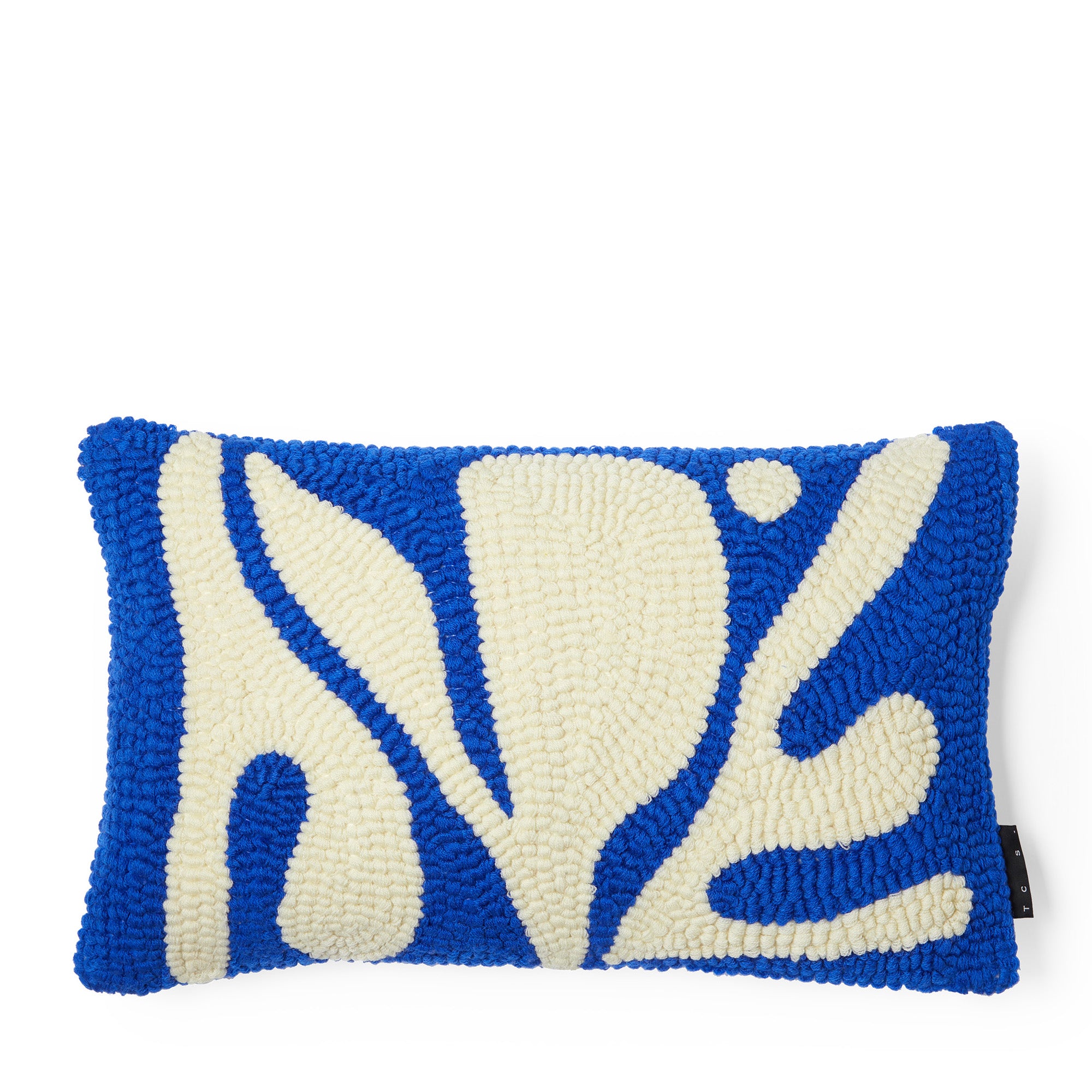 Mellis Hand Knotted Cushion Cover Cobalt Blue 50 x 30cm by TCS Studio The Conran Shop