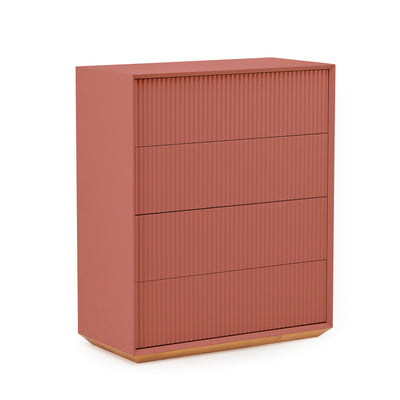 Pillar 4 Drawer Chest - Red Sand