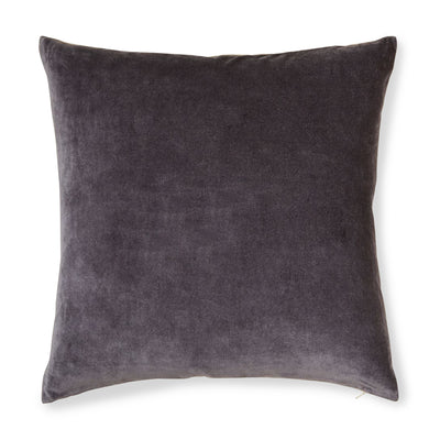 Square Velvet Cushion Cover in Fog