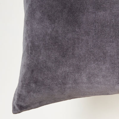 Square Velvet Cushion Cover in Fog