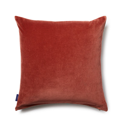 Square Velvet Cushion Cover in Bruschetta