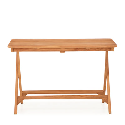 Folding Outdoor Bistro Table in Teak 120cm