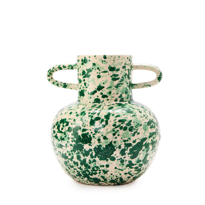 Splatter Vase Green 23cm