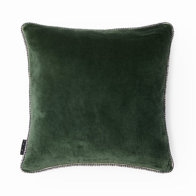 Braided Velvet Cushion Cover Moss & Seaweed