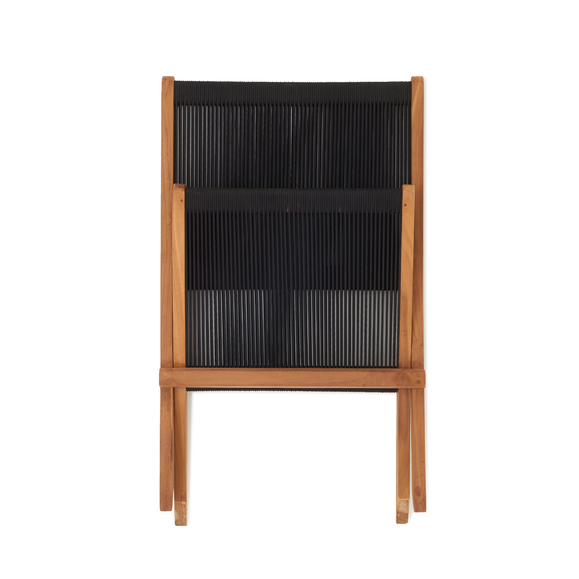 Folding Rope Lounge Chair in Teak image 9