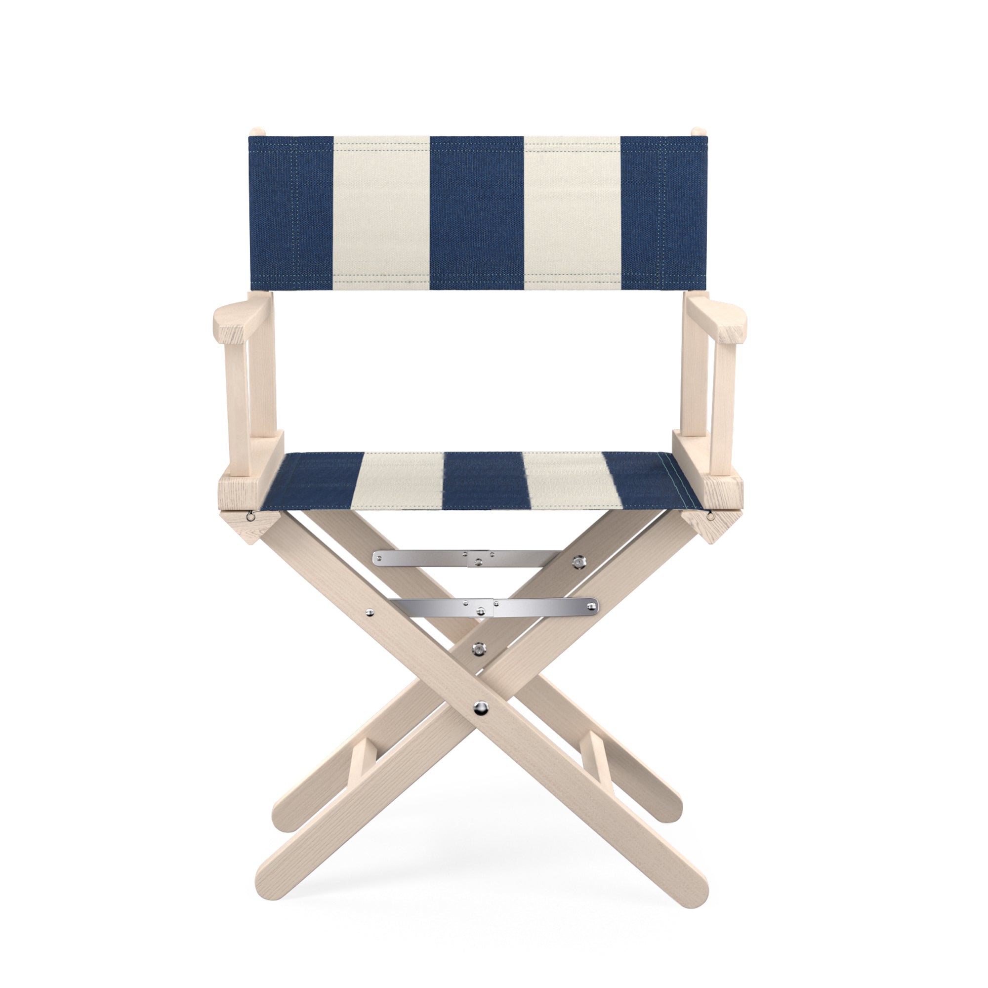 Director's%20Chair%20in%20Navy%20Bold%20Stripe%20&%20White%20Stained%20Beech image 1