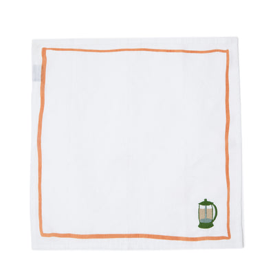 Cafetière Embroidered Napkin