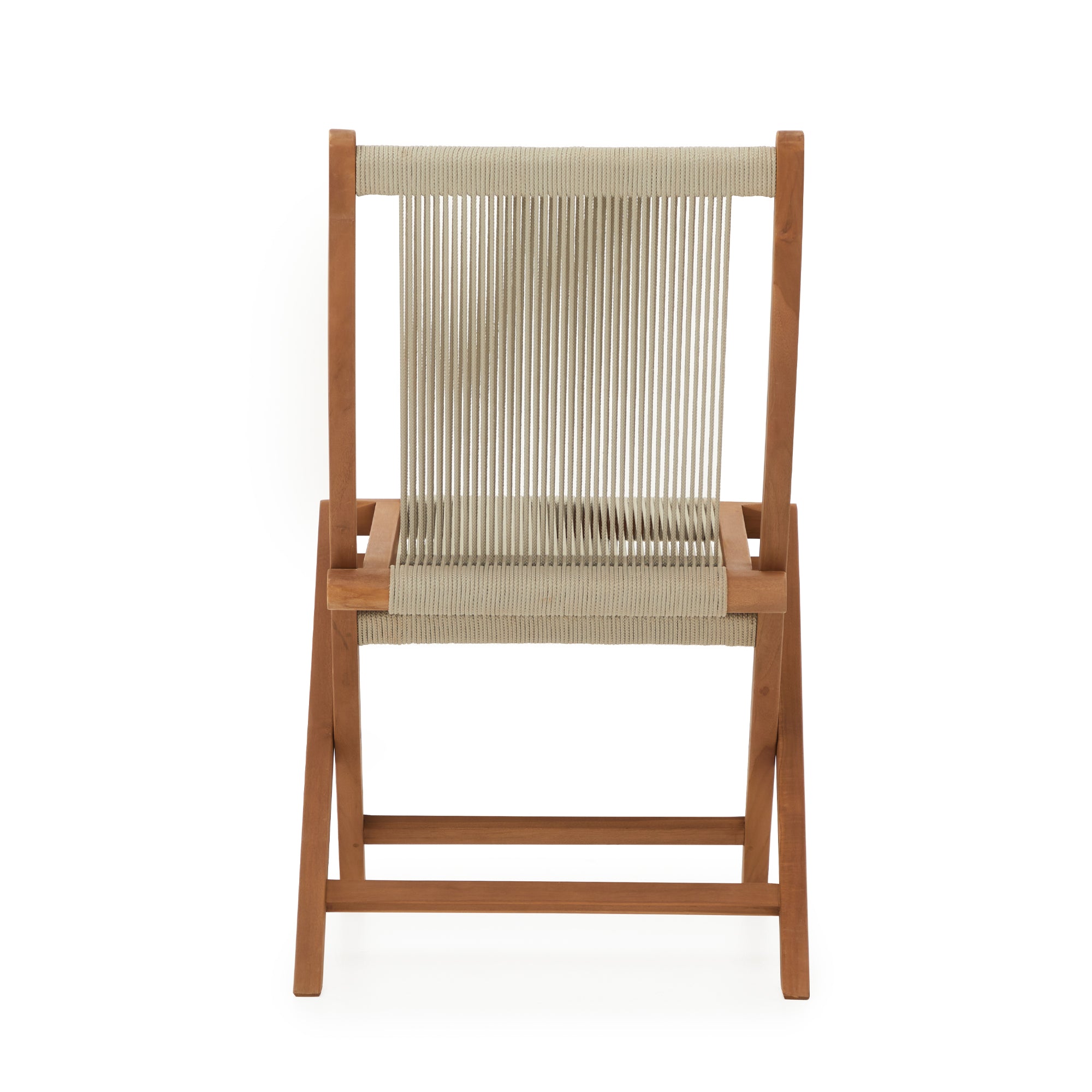 Folding Rope Chair in Teak image 4