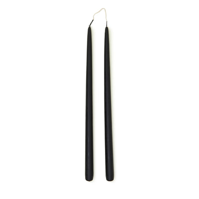 Taper Candle Pair 40cm in Black