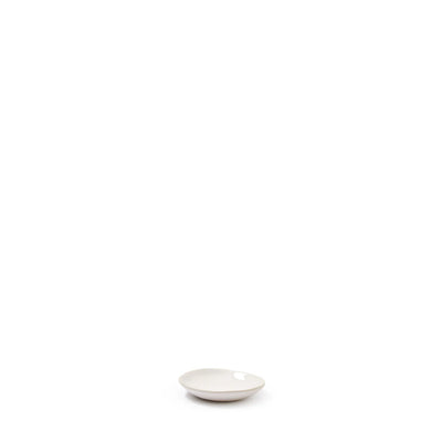 Organic Sand White Salsa Dish 13 x 10cm