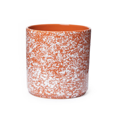 Splatter Plant Pot in Orange