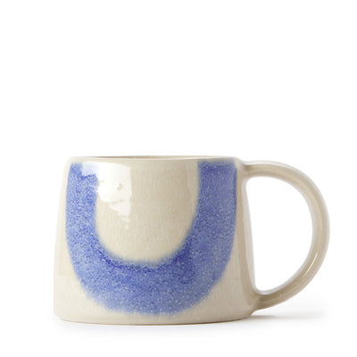 Block Print Mug in Blue & Orange