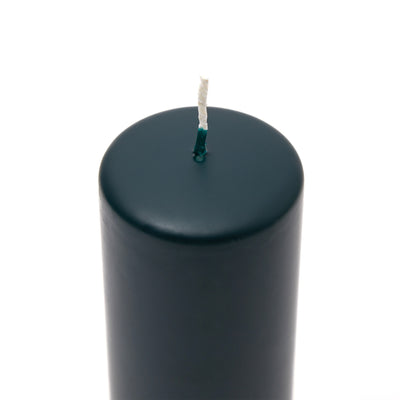 Pillar Candle 20cm in Matt Forest Green