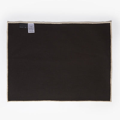 Woven Check Rectangular Placemat Black 40 x 30cm