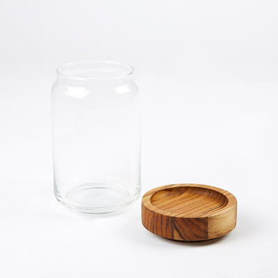 Teak Stacking Storage Jar 750ml