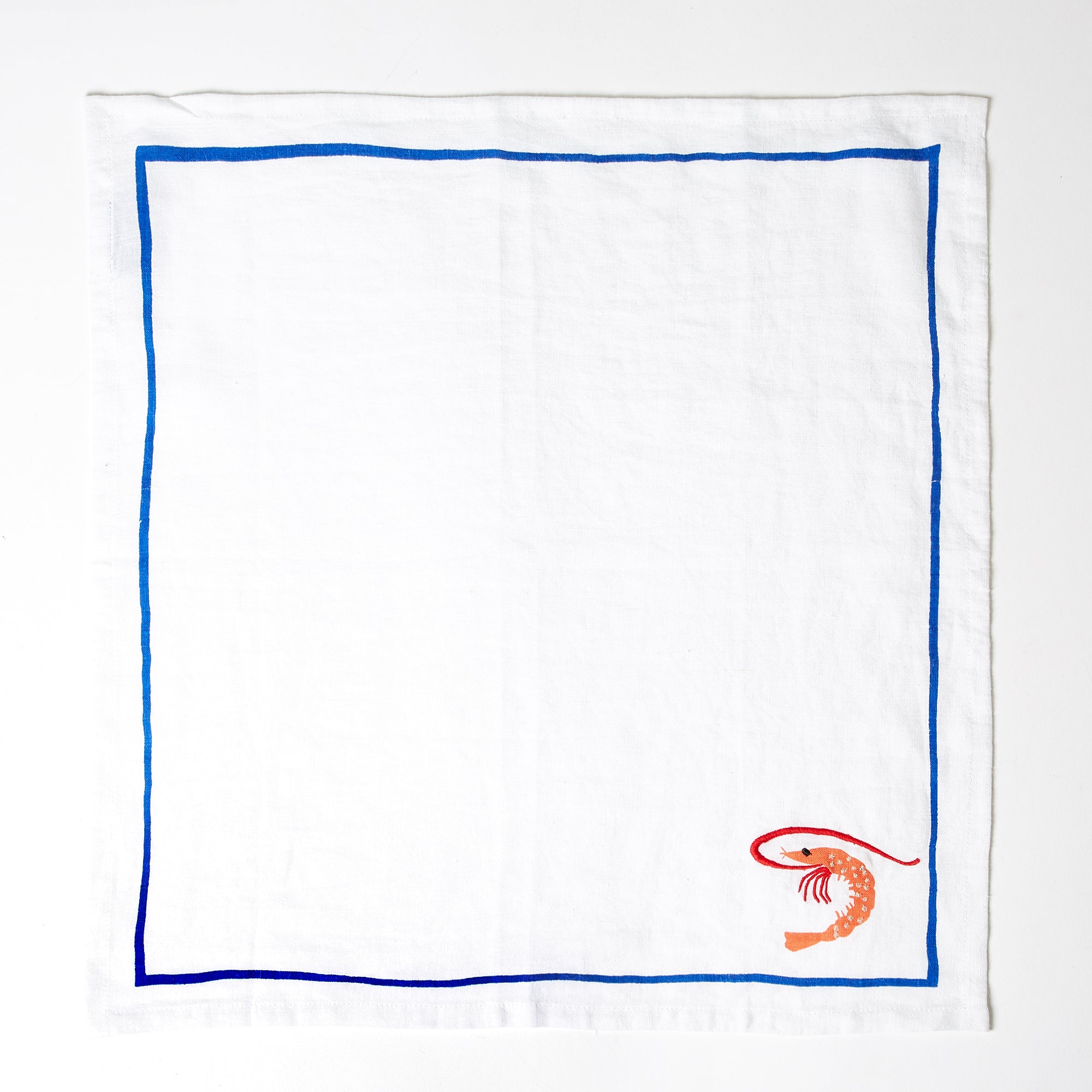 Shrimp%20Embroidered%20Napkin image 3