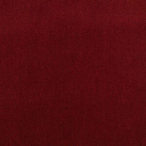 Close-up of a rich, deep red Alpaca velvet fabric, showcasing its smooth, luxurious texture. The image emphasizes the fabric's soft, plush surface and vibrant color.