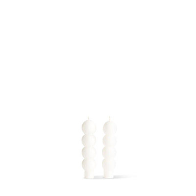 Baby Volute Candles Blanc