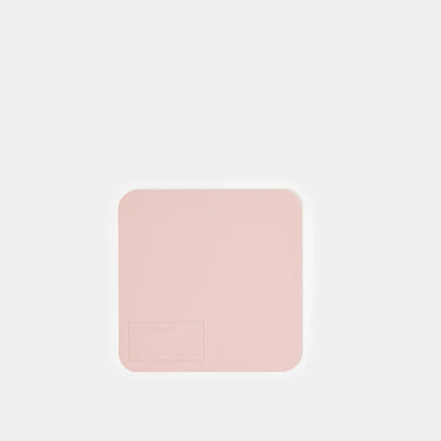 Cuero Square Single Coaster Soft Pink/ Petrol