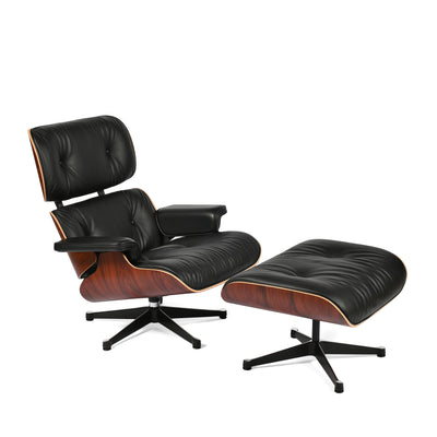 Lounge Chair and Ottoman in Santos Palisander