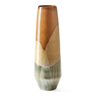 Tall Aoki Vase in Mixed Brown