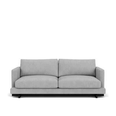 Harper 4-Seater Sofa Silver Textured Chenille