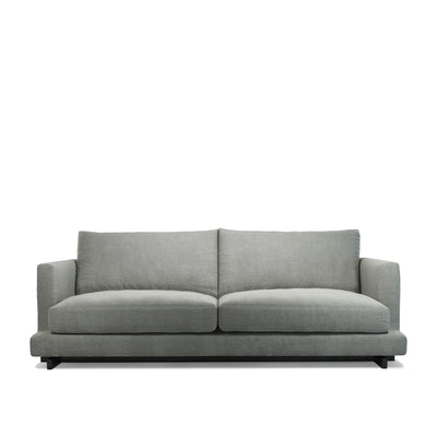 Harper 4-Seater Sofa Silver Textured Chenille