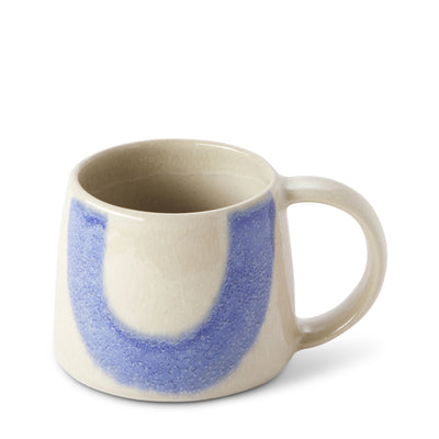 Block Print Mug in Blue & Orange