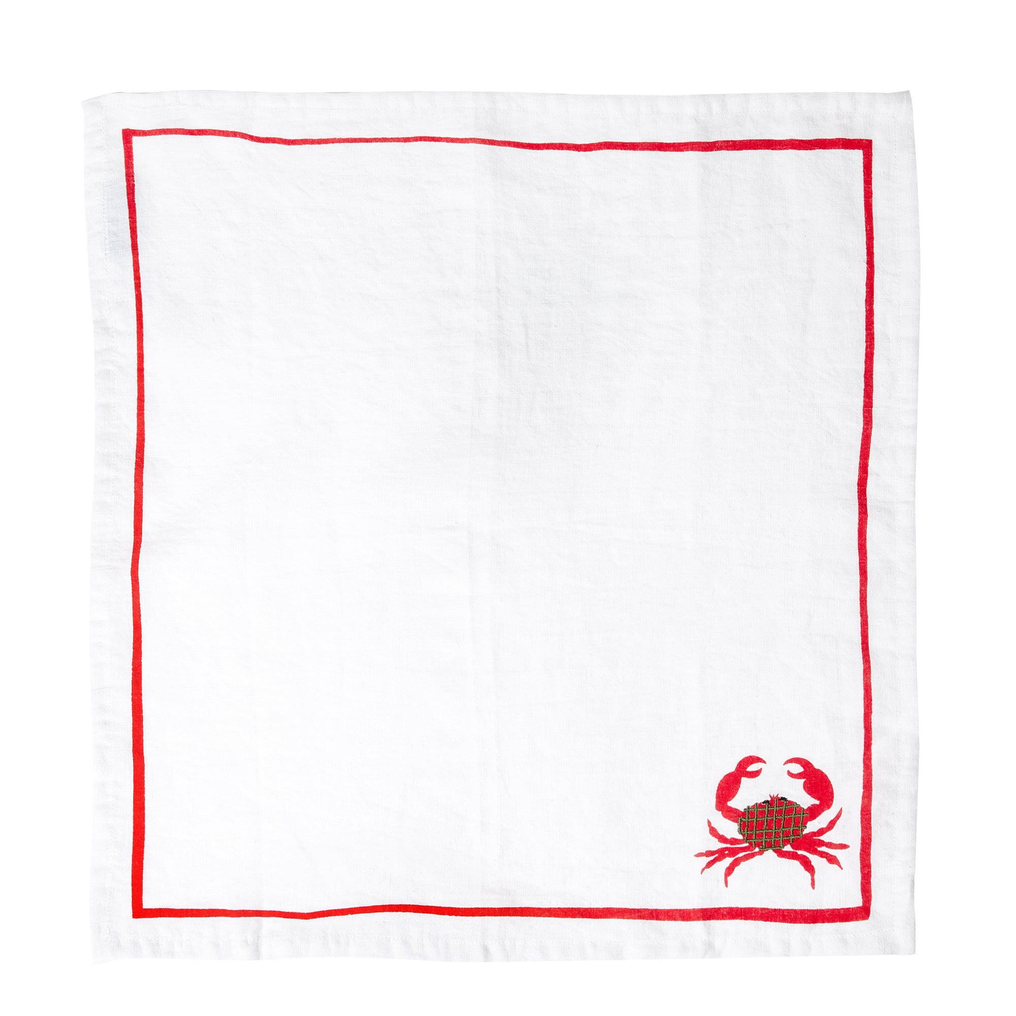 Crab%20Embroidered%20Napkin image 4