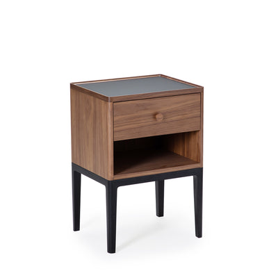 Monument 1-Drawer Bedside Table with Niche