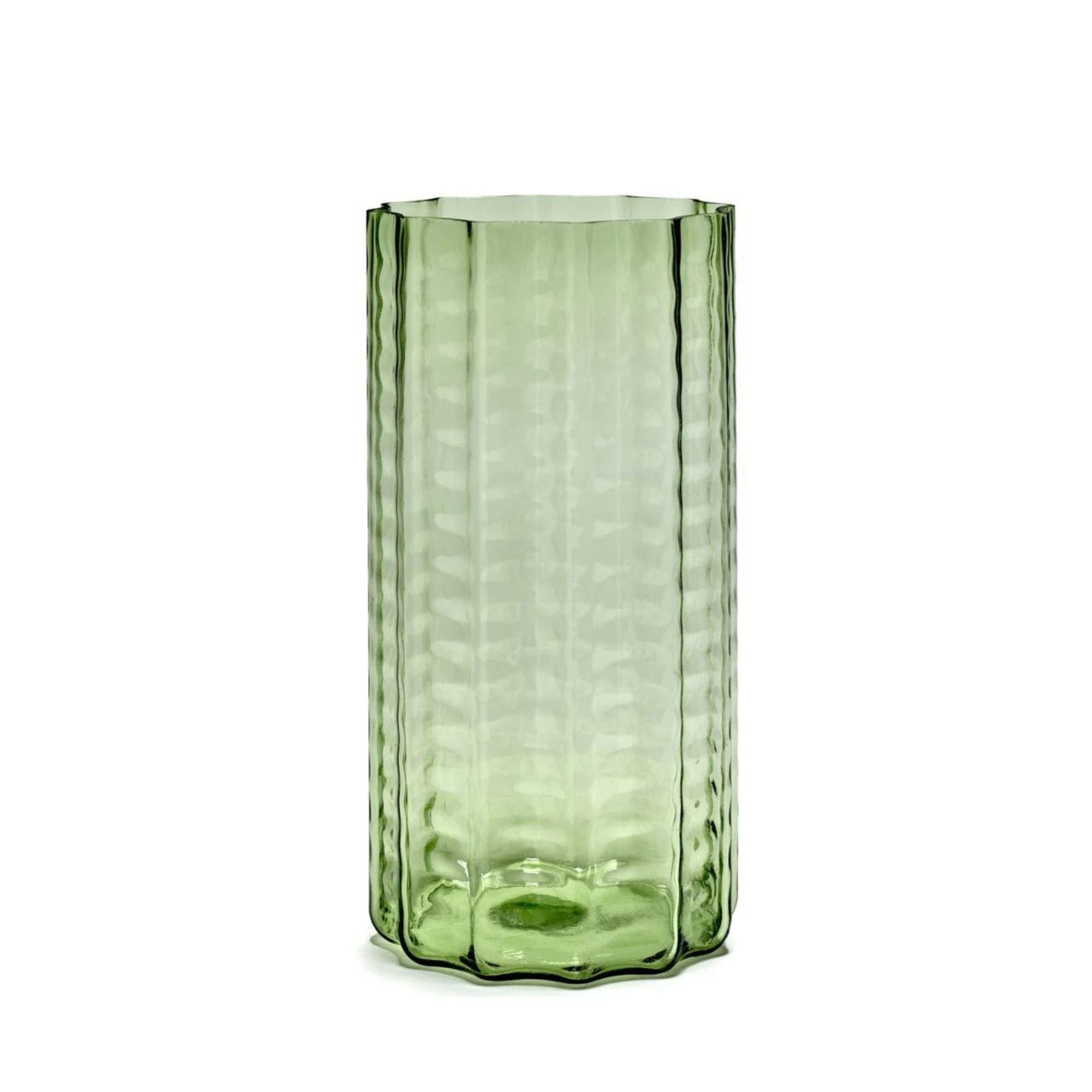 Transparent%20Waves%20Green%20Vase%20-%203 image 1