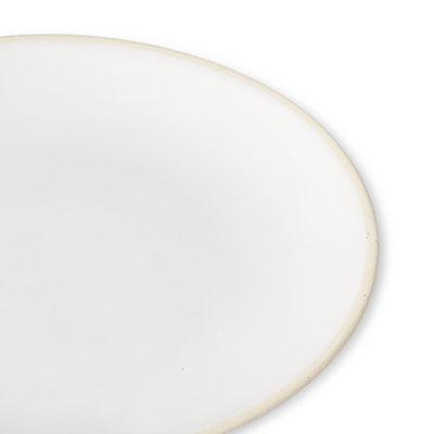 Organic Sand Side Plate White 23cm