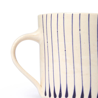 Stripe Breakfast Mug Blue