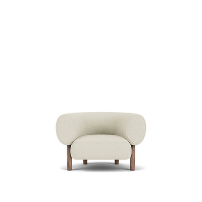 Arbor Armchair - Walnut Legs - Boucle: Noisette