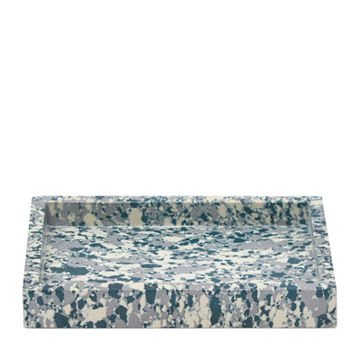 Marbled Desk Tray Teal