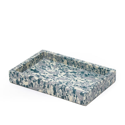 Marbled Desk Tray Teal