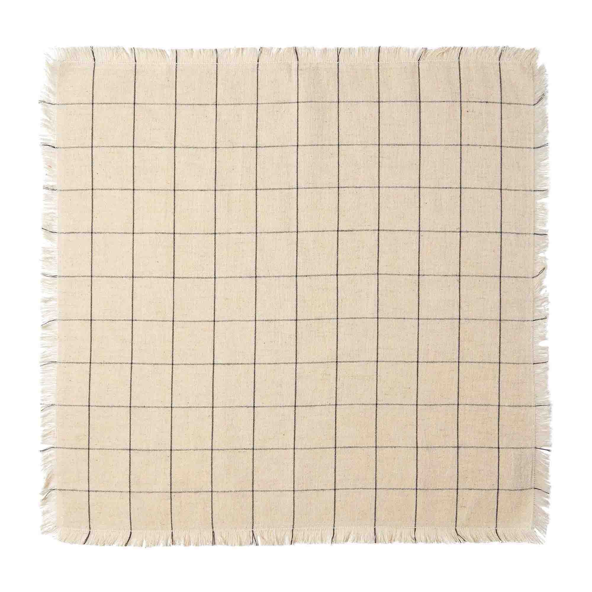 Woven%20Check%20Napkin%20in%20Oyster image 1