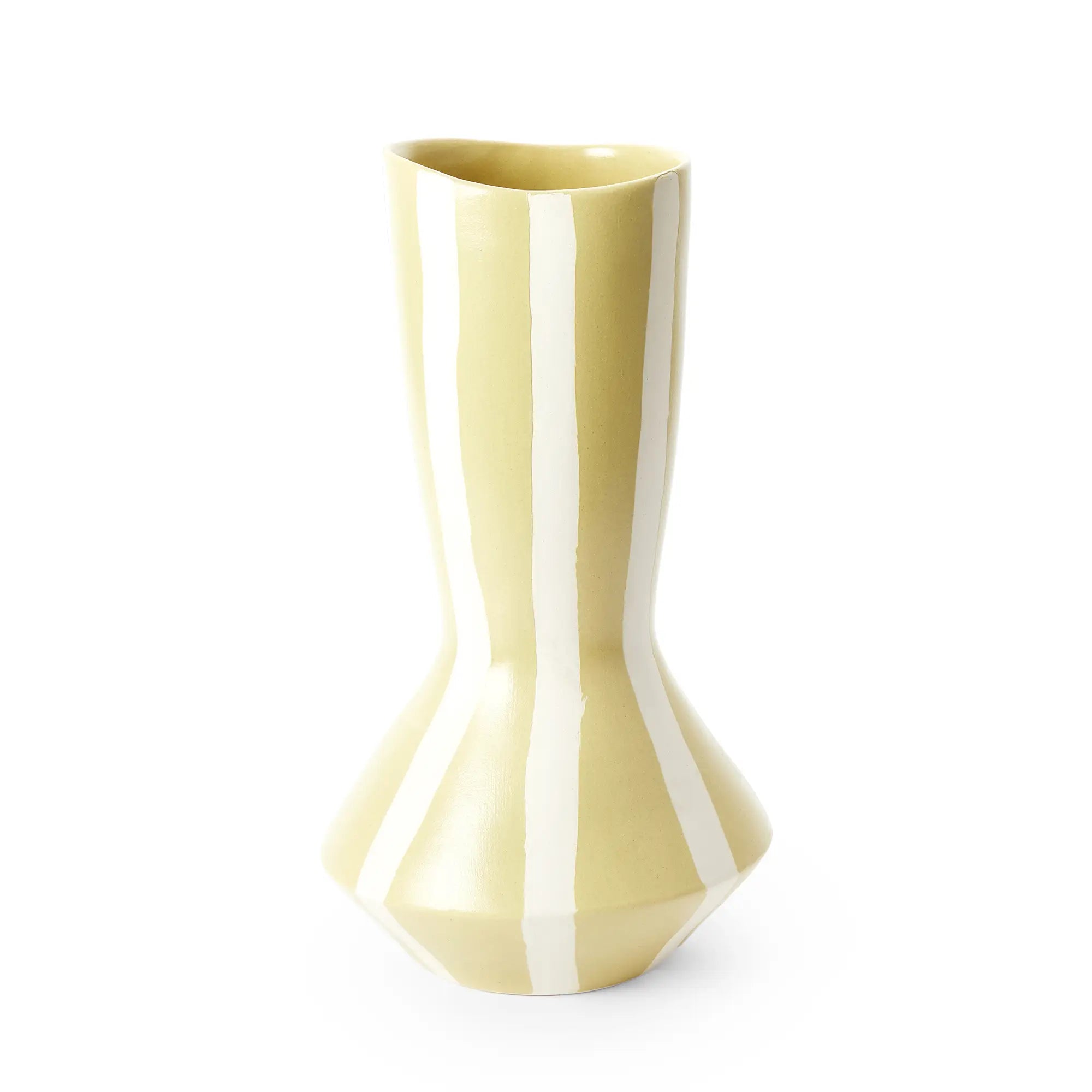 Armes Loose Stripe Vase Mustard