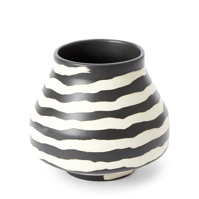 Armes Loose Stripe Vase Black