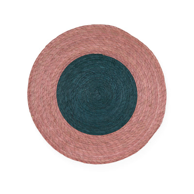 Round Placemat in Peach & Basil