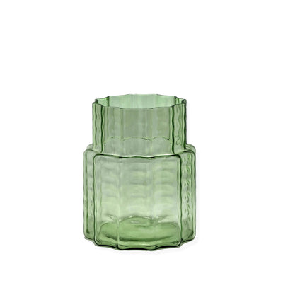 Transparent Waves Green Vase - 4