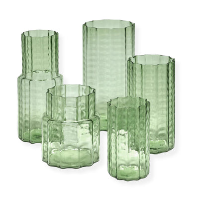 Transparent Waves Green Vase - 4
