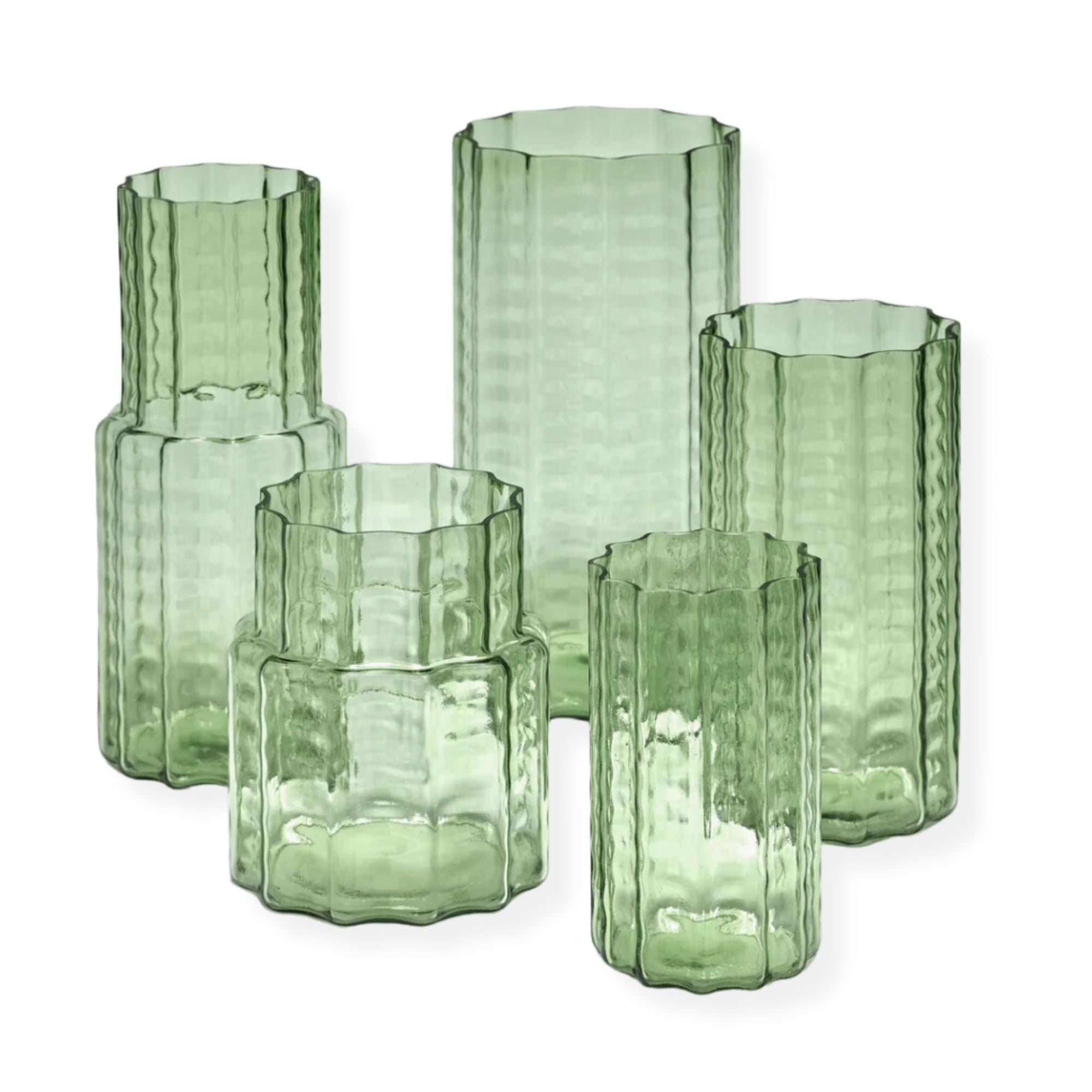 Transparent%20Waves%20Green%20Vase%20-%204 image 2