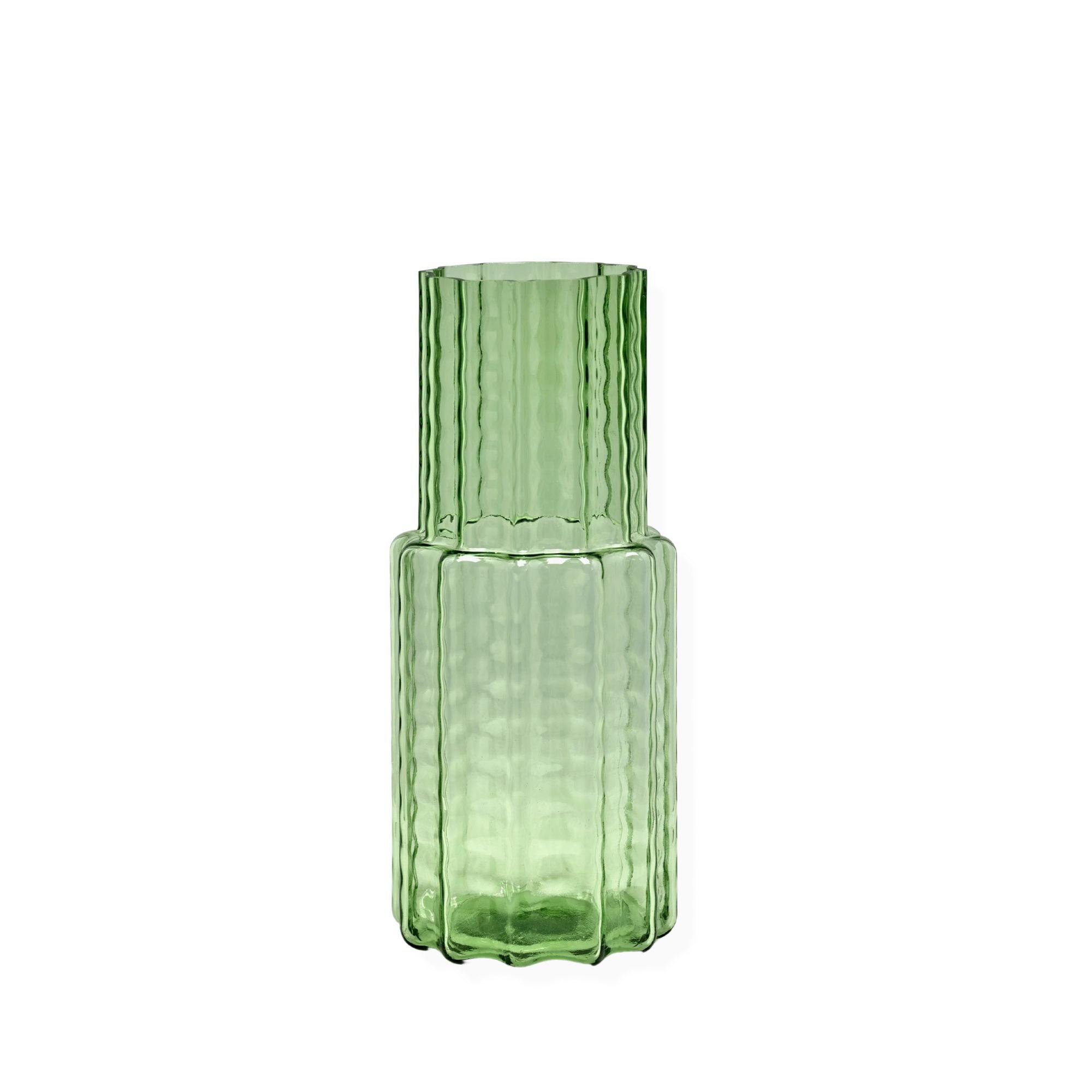 Transparent%20Waves%20Green%20Vase%20-%205 image 1