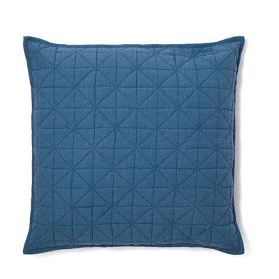 Alston Oversized Linen Cushion Cover Blue 59 x 59cm