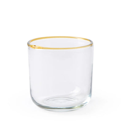 Pop Coloured Rim Tumbler Amber