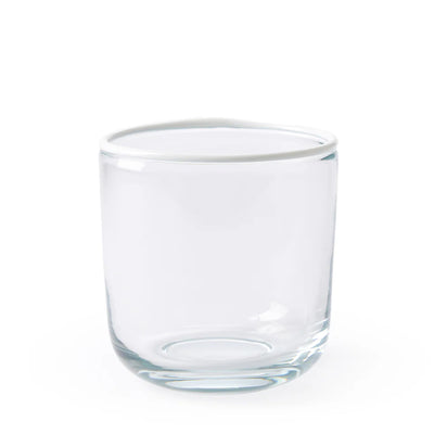 Pop Coloured Rim Tumbler White