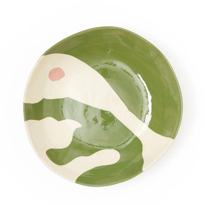 Serenity Serve Bowl Green 35cm