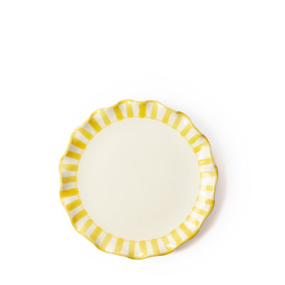 Pattern Edge Side Plate Yellow