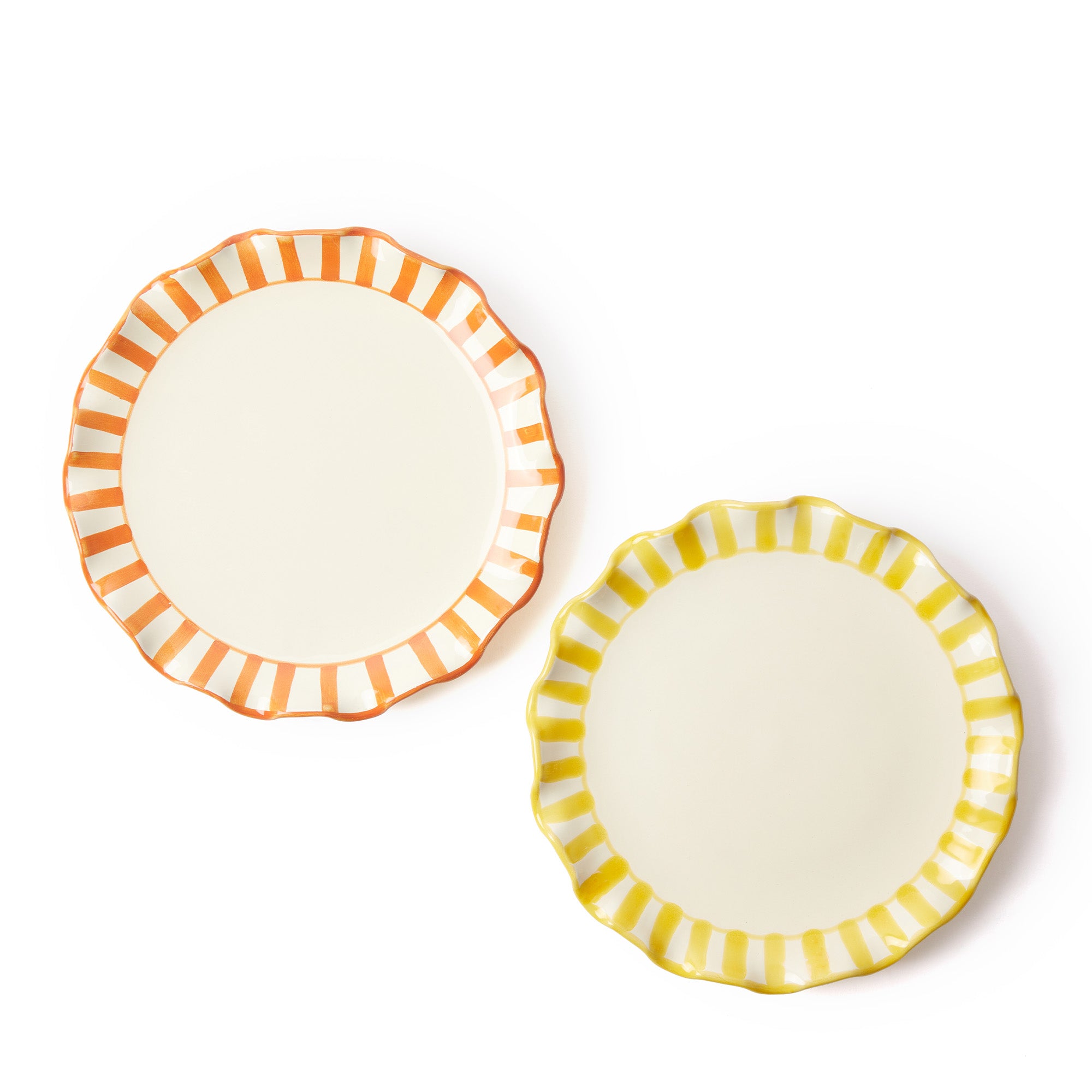 Pattern Edge Side Plate Apricot